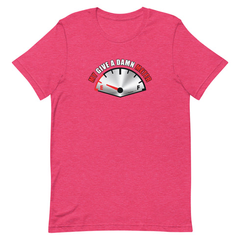 My Give A Damn Meter Short-sleeve unisex t-shirt - Mainstream Freedom